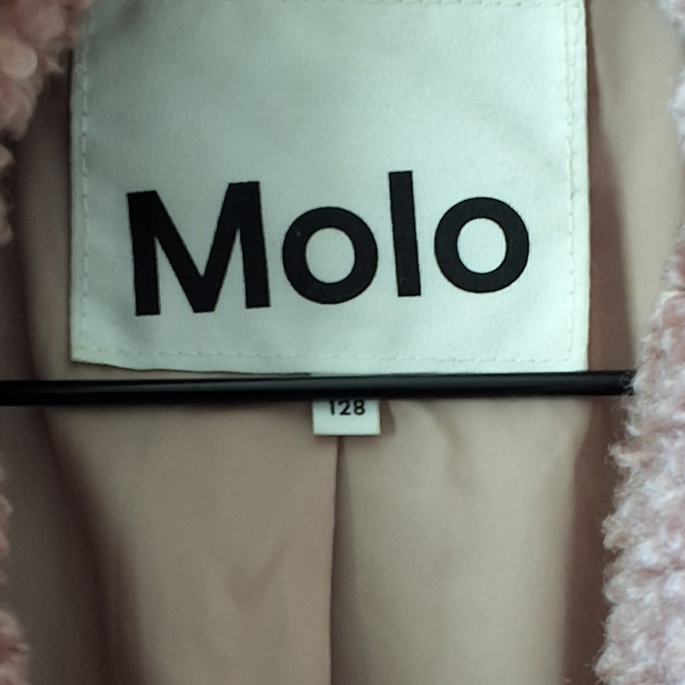 Molo Haili faux fur and faux shearling coat girls size 8Y - Picture 6 of 13
